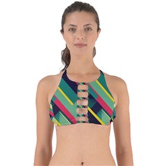 Pattern Abstract Geometric Design Perfectly Cut Out Bikini Top by danenraven