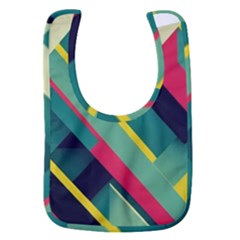 Pattern Abstract Geometric Design Baby Bib by danenraven