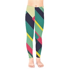 Pattern Abstract Geometric Design Kids  Classic Winter Leggings