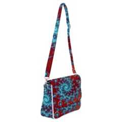 Fractal Pattern Background Shoulder Bag With Back Zipper by danenraven