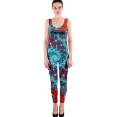 Fractal Pattern Background One Piece Catsuit by danenraven