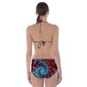 Fractal Pattern Background Cut-Out One Piece Swimsuit View2