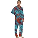 Fractal Pattern Background Men s Long Sleeve Velvet Pocket Pajamas Set View2