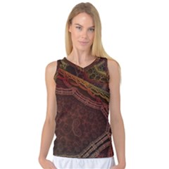 Fractal Pattern Geometric Pattern Women s Basketball Tank Top by danenraven