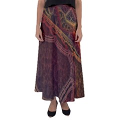 Fractal Pattern Geometric Pattern Flared Maxi Skirt by danenraven