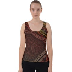 Fractal Pattern Geometric Pattern Velvet Tank Top by danenraven