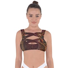 Fractal Pattern Geometric Pattern Bandaged Up Bikini Top by danenraven