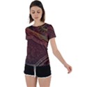 Fractal Pattern Geometric Pattern Back Circle Cutout Sports Tee View1