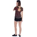 Fractal Pattern Geometric Pattern Back Circle Cutout Sports Tee View2