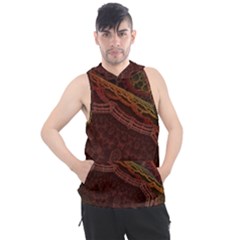 Fractal Pattern Geometric Pattern Men s Sleeveless Hoodie by danenraven