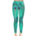 Gradient Art Deco Pattern Design Leggings  View1