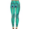 Gradient Art Deco Pattern Design Leggings  View2