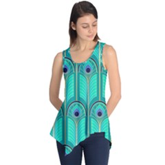 Gradient Art Deco Pattern Design Sleeveless Tunic by artworkshop