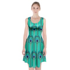 Gradient Art Deco Pattern Design Racerback Midi Dress by artworkshop