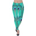 Gradient Art Deco Pattern Design Velvet Leggings View1