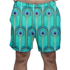 Gradient Art Deco Pattern Design Men s Shorts by artworkshop