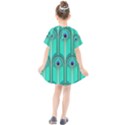 Gradient Art Deco Pattern Design Kids  Smock Dress View2