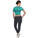 Gradient Art Deco Pattern Design Short Sleeve Cropped Jacket View2