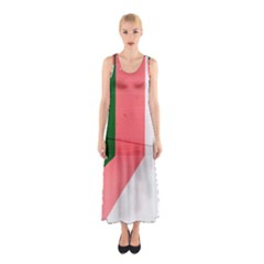 Green Pink Interior Paint Sleeveless Maxi Dress by artworkshop