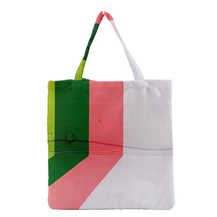 Green Pink Interior Paint Grocery Tote Bag