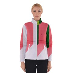 Green Pink Interior Paint Women s Bomber Jacket