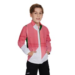 Green Pink Interior Paint Kids  Windbreaker by artworkshop