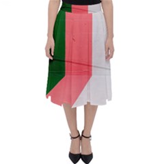 Green Pink Interior Paint Classic Midi Skirt by artworkshop