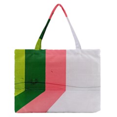 Green Pink Interior Paint Zipper Medium Tote Bag by artworkshop