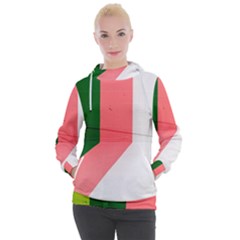 Green Pink Interior Paint Women s Hooded Pullover by artworkshop