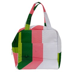 Green Pink Interior Paint Boxy Hand Bag by artworkshop