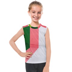 Green Pink Interior Paint Kids  Mesh Tank Top by artworkshop