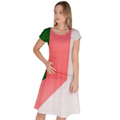 Green Pink Interior Paint Classic Short Sleeve Dress by artworkshop