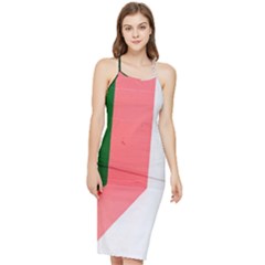 Green Pink Interior Paint Bodycon Cross Back Summer Dress by artworkshop