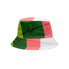 Green Pink Interior Paint Inside Out Bucket Hat (kids) by artworkshop