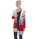 Love Envelope Logo Valentine Longline Hooded Cardigan View1