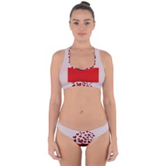 Love Envelope Logo Valentine Cross Back Hipster Bikini Set by artworkshop