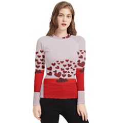 Love Envelope Logo Valentine Women s Long Sleeve Rash Guard