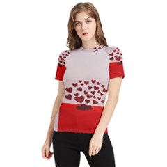 Love Envelope Logo Valentine Women s Short Sleeve Rash Guard by artworkshop