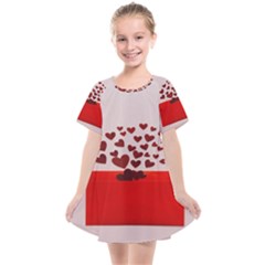 Love Envelope Logo Valentine Kids  Smock Dress by artworkshop