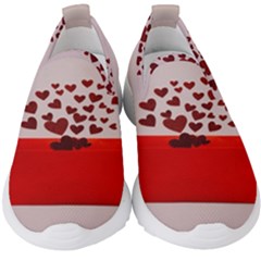 Love Envelope Logo Valentine Kids  Slip On Sneakers by artworkshop