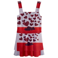 Love Envelope Logo Valentine Kids  Layered Skirt Swimsuit by artworkshop