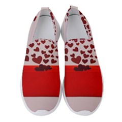 Love Envelope Logo Valentine Women s Slip On Sneakers by artworkshop