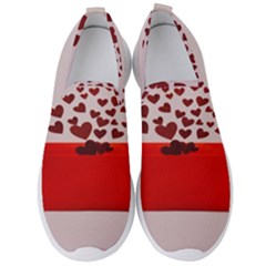 Love Envelope Logo Valentine Men s Slip On Sneakers by artworkshop