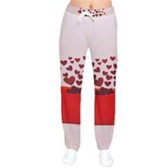 Love Envelope Logo Valentine Women Velvet Drawstring Pants by artworkshop