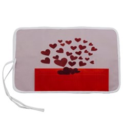 Love Envelope Logo Valentine Pen Storage Case (m) by artworkshop