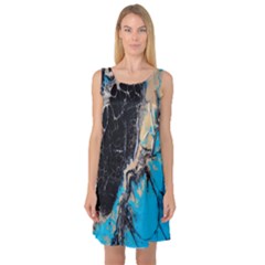 Mixing Acrylic Paints Sleeveless Satin Nightdress by artworkshop