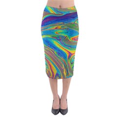 My Bubble Project Fit To Screen Midi Pencil Skirt by artworkshop