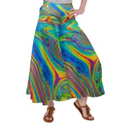 My Bubble Project Fit To Screen Satin Palazzo Pants by artworkshop