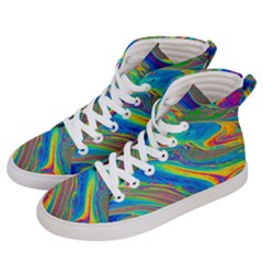 My Bubble Project Fit To Screen Men s Hi-top Skate Sneakers by artworkshop