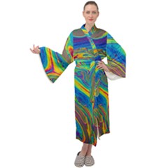 My Bubble Project Fit To Screen Maxi Velour Kimono by artworkshop